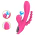 Erospace Sweet Play - vibratore punto G con sonda anale e aspirazione (rosa)