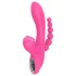 Erospace Sweet Play - vibratore punto G con sonda anale e aspirazione (rosa)