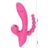 Erospace Sweet Play - vibratore punto G con sonda anale e aspirazione (rosa)