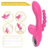 Erospace Sweet Play - vibratore punto G con sonda anale e aspirazione (rosa)
