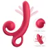 Erospace Sweet Play - vibratore con braccio clitorideo (rosso)