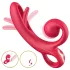 Erospace Sweet Play - vibratore con braccio clitorideo (rosso)