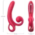 Erospace Sweet Play - vibratore con braccio clitorideo (rosso)