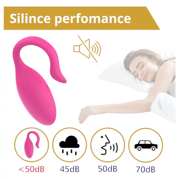 Sweet Play - vibratore a pallina smart - telecomando - rosa