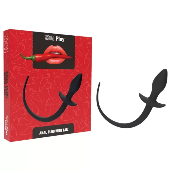 Wild Play - plug anale con coda - nero