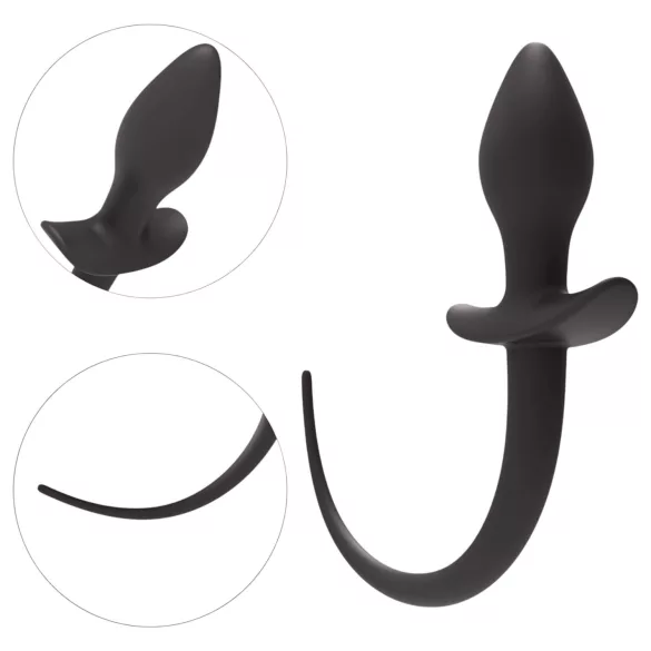 Wild Play - plug anale con coda - nero