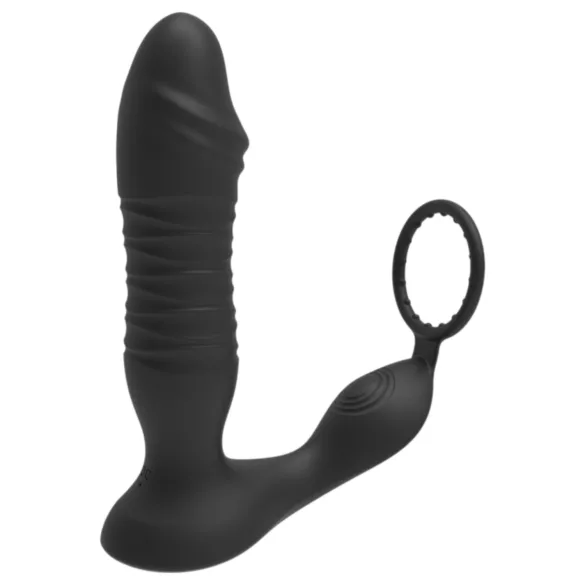 Erospace Men's Play - vibratore anale a spinta controllato tramite app (nero)