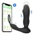 Erospace Men's Play - vibratore anale a spinta controllato tramite app (nero)