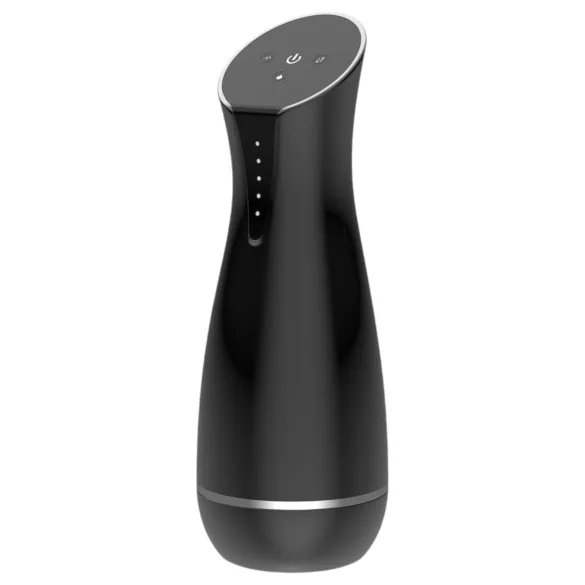 Men's Play - masturbatore succhiante vibrante con funzione riscaldante (nero)