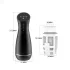 Men's Play - masturbatore succhiante vibrante con funzione riscaldante (nero)