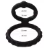 Men's Play - anello pene e testicoli - silicone nero