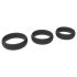 Men's Play - set di anelli penieni spessi - nero (3 pezzi)