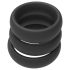 Men's Play - set di anelli penieni spessi - nero (3 pezzi)