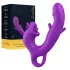 Erospace Sweet Play - vibratore con leccalingua per il clitoride e per il punto G oscillante (viola)