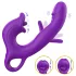 Erospace Sweet Play - vibratore con leccalingua per il clitoride e per il punto G oscillante (viola)