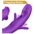 Erospace Sweet Play - vibratore con leccalingua per il clitoride e per il punto G oscillante (viola)