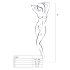 Passion BS008 - Set rete con fiocco (bianco) - Taglia S-L