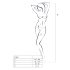 Passion BS008 - Set rete con fiocco (bianco) - Taglia S-L