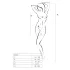 Passion BS027 - mini abito rete - nero - taglia S-L