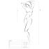 Passion BS035 - Body a rete aperto con spalline (rosso) - S-L