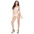 Passion - body a rete aperto con spalline - bianco - S-L