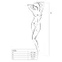 Passion BS046 - completo rete floreale - rosso - S-L