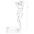 Passion BS049 - set rete rosso con cinturino al collo - S-L