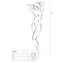 Passion BS049 - completo rosso in rete con spalline al collo (S-L)