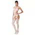 Passion BS053 - completo rete con collo allacciato - bianco - S-L