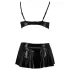 Passion Deby - set reggiseno e minigonna - nero - L/XL