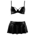 Passion Deby - set reggiseno e minigonna - nero