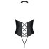 Passion Nancy - body aperto con spalline incrociate (nero) - L/XL