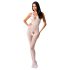 Passion BS078 - overall aperto a pois (bianco) S-L
