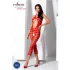 Passion BS081 - tuta capri con collo allacciato - rosso (S-L)