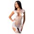 Passion BS082 - completo a rete bianco, senza maniche e in pizzo (S-L)