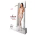 Passion BS084 - body intero con lacci e top - bianco (S-L)