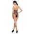 Passion - body trasparente in rete - nero - S-L