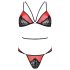 Set Reggiseno "Passion Peonia" (Rosso)