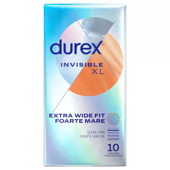 Durex Invisible XL - preservativo extra grande - confezione 10 pezzi