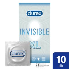   Durex Invisible XL - preservativi extra-large ultra sottili (10 pezzi)