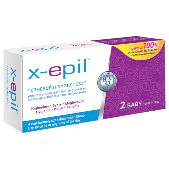 X-Epil - Test di gravidanza rapido (2 pezzi)