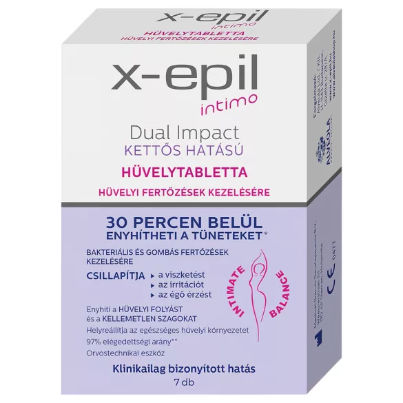 X-Epil Intimo Dual Impact - compresse vaginali doppia azione - 7 pezzi