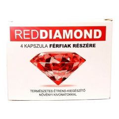   Diamante Rosso - Integratore Alimentare Naturale per Uomini (4 capsule)