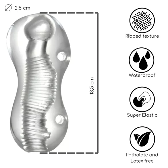 Desirel Vortex - masturbatore (trasparente)
