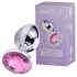Desirel Gioiello Rosa L - plug anale (argento-rosa)