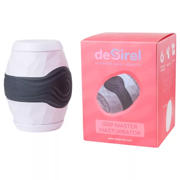 Desirel Grip Master - masturbatore maschile stringente - silicone grigio