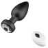 Desirel Easy Obsidian - vibratore anale radio, ricaricabile (nero)