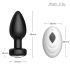 Desirel Easy Obsidian - vibratore anale radio, ricaricabile (nero)