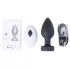 Desirel Easy Obsidian - vibratore anale wireless ricaricabile - nero