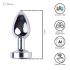 Desirel GlowPlug - plug anale luminoso - piccolo (argento)